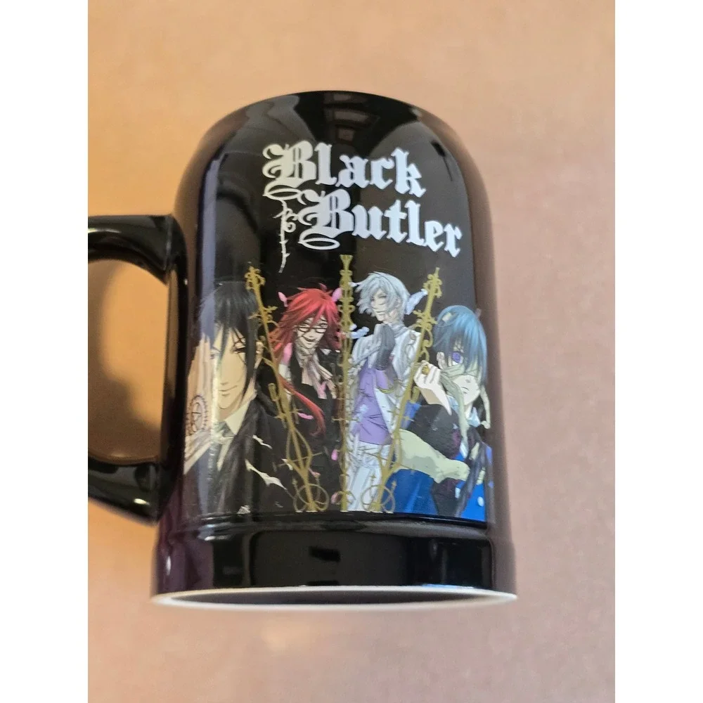 Black Butler Anime Ceramic Beer Stein Mug Sebastian Ciel Grell Undertaker 2015 - Picture 6 of 13